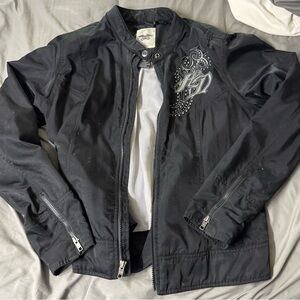 Harley-Davidson Black Lightweight Jacket with Embroidery